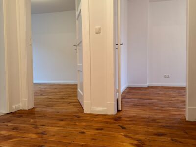 Neu verlegnter Holzfußboden